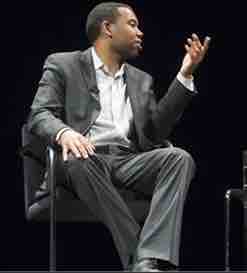 Ta-Nehisi Coates reads from his new book in conversation with Michele Norris at Lannan Foundation lecture in Santa Fe