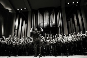 White choir weekly sings black gospel